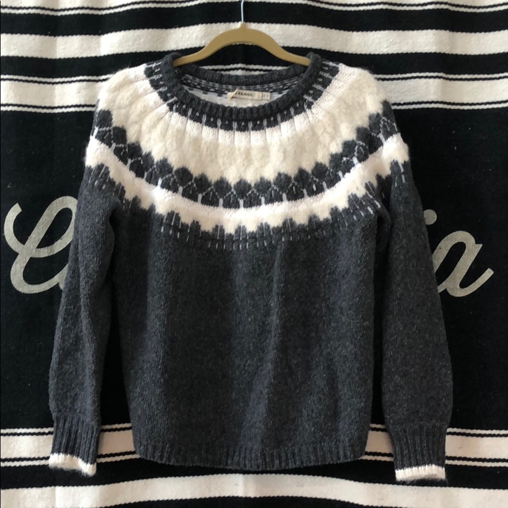J BRAND Intarsia Alpaca Sweater